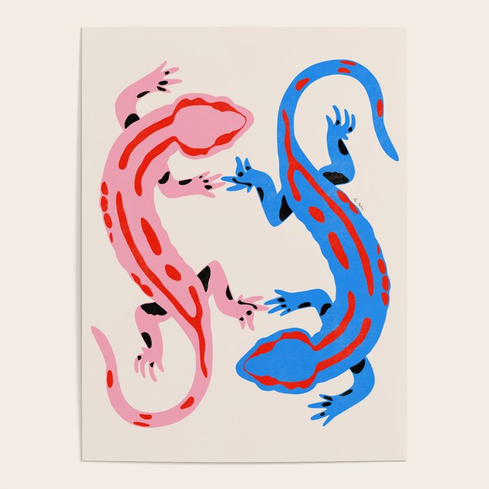 Colorful salamanders Poster Gallery Image 4