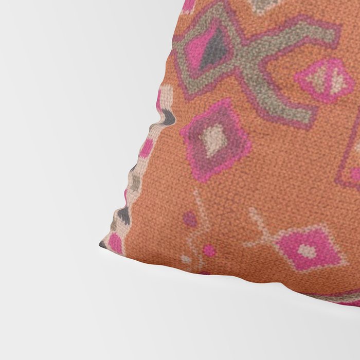 Moroccan Berber Geometric Pattern In Warm Earth Tones Pillow Sham Gallery Image 4