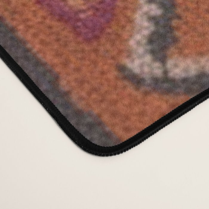 Moroccan Berber Geometric Pattern In Warm Earth Tones Desk Mat Gallery Image 4