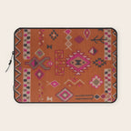 Moroccan Berber Geometric Pattern In Warm Earth Tones Laptop Sleeve Gallery Image 1