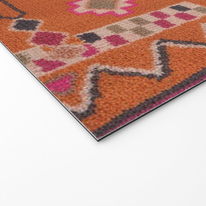 Moroccan Berber Geometric Pattern In Warm Earth Tones Welcome Mat Gallery Image 2