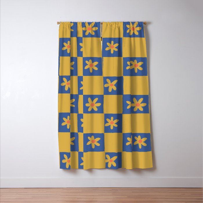 Checkerboard Window Curtain Gallery Image 3