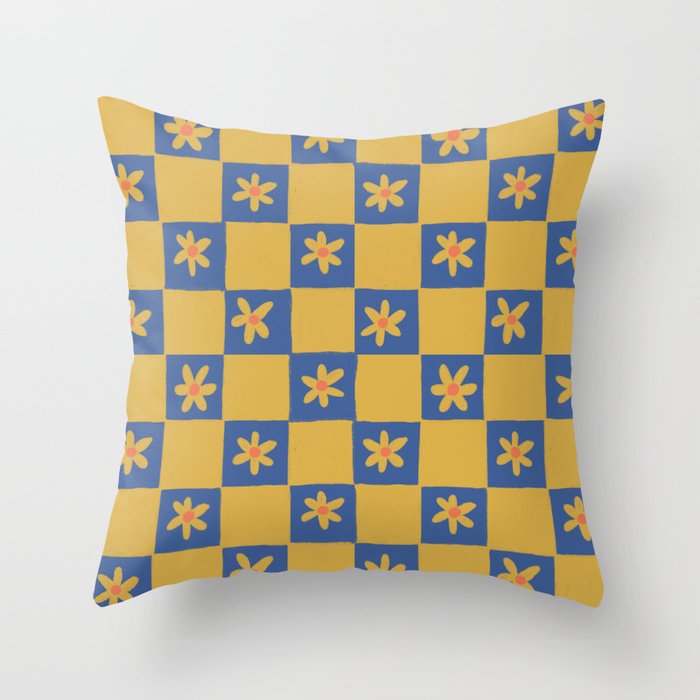 Checkerboard Throw Pillow Gallery Image 1