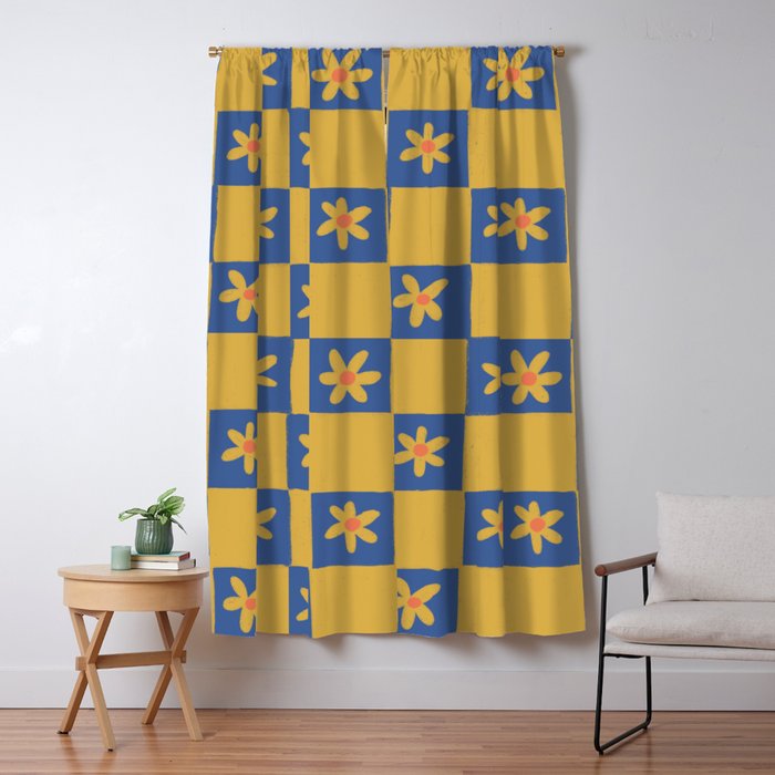 Checkerboard Window Curtain Gallery Image 1