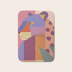 Abstract Leopard Portrait Bath Mat Gallery Image 1