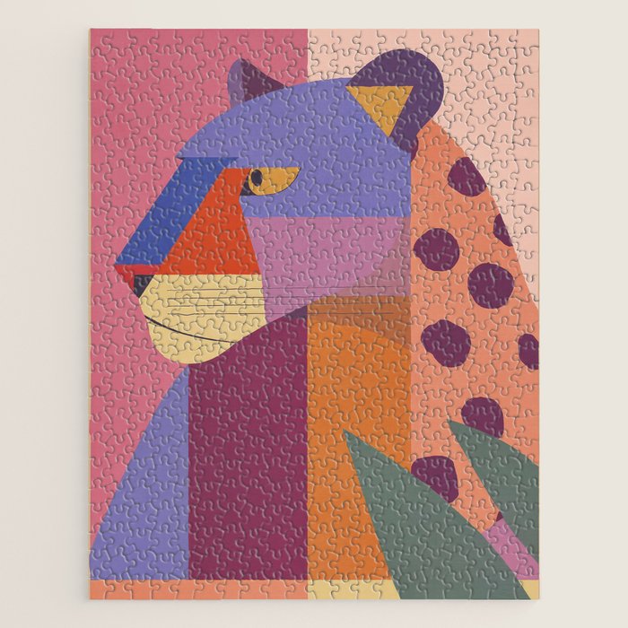 Abstract Leopard Portrait Jigsaw Puzzle Gallery Image 1