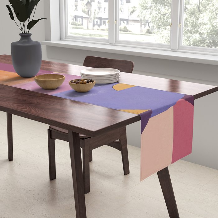 Abstract Leopard Portrait Table Runner Gallery Image 2
