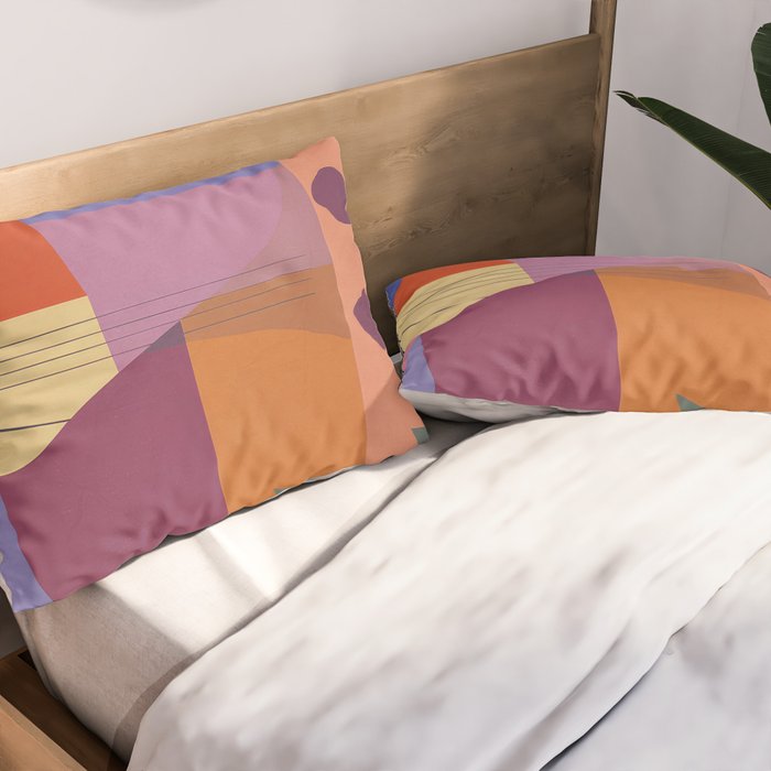 Abstract Leopard Portrait Pillow Sham Gallery Image 2