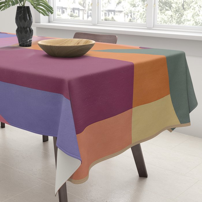 Abstract Leopard Portrait Tablecloth Gallery Image 3