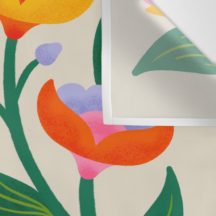 Symmetrical Flowers 2 Wall Tapestry Gallery Image 3