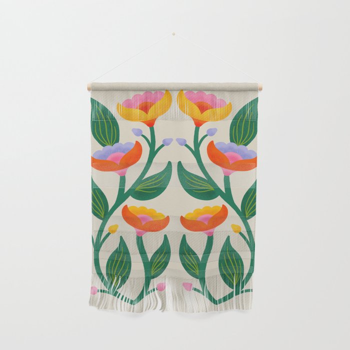 Symmetrical Flowers 2 Wall Hanging Gallery Image 1