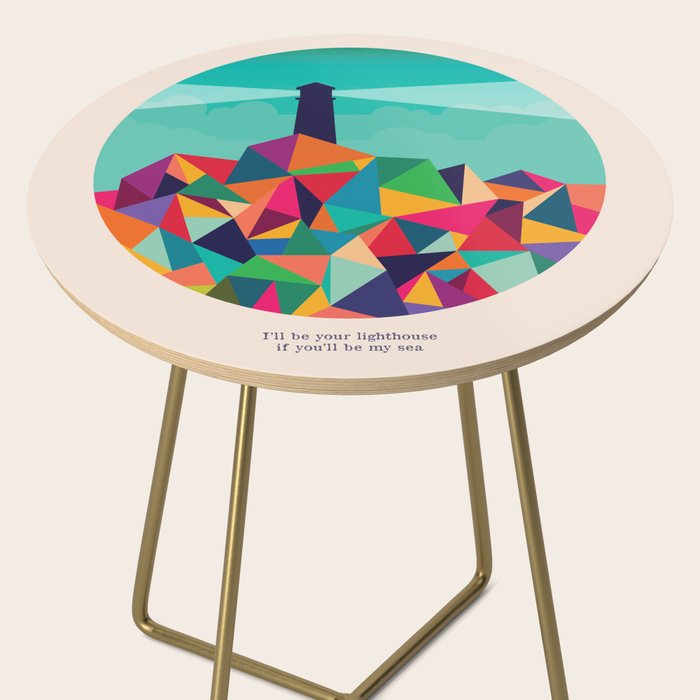 I'll be your lighthouse if you'll be my sea Side Table Gallery Image 2