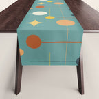 Mid Century Modern Atomic Abstract Pattern Table Runner Gallery Image 1