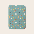 Mid Century Modern Atomic Abstract Pattern Bath Mat Gallery Image 1