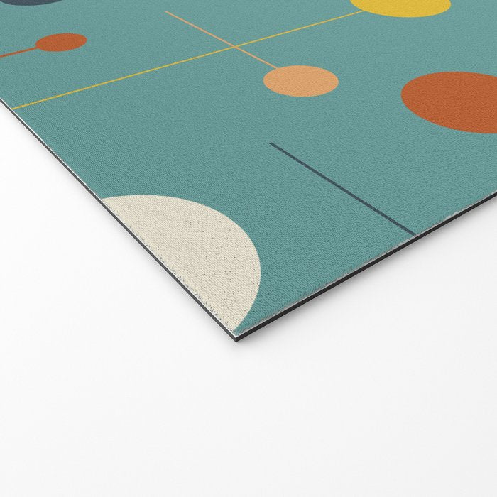 Mid Century Modern Atomic Abstract Pattern Welcome Mat Gallery Image 2