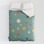 Mid Century Modern Atomic Abstract Pattern Comforter Gallery Image 6