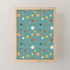 Mid Century Modern Atomic Abstract Pattern Mini Art Print Gallery Image 1