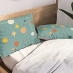 Mid Century Modern Atomic Abstract Pattern Pillow Sham Gallery Image 2