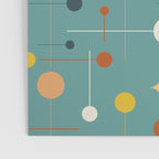 Mid Century Modern Atomic Abstract Pattern Poster Gallery Image 3