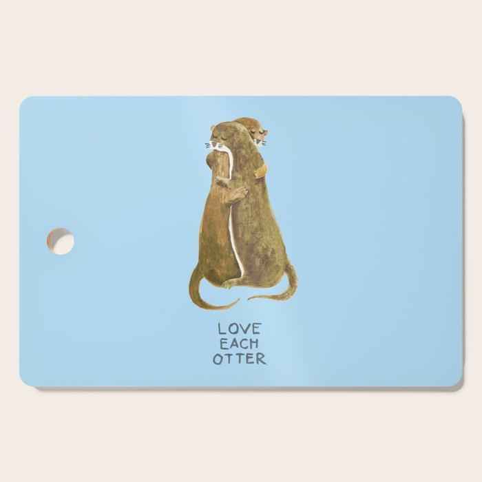 Love each otter Cutting Board Gallery Image 1