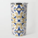 Modern circular nature tile B Travel Mug Gallery Image 1