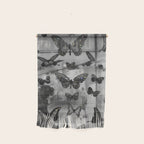 BLACK AND WHITE BUTTERFLIES | photo | sparkle and shine | wings | aesthetic | monochrome | fly  Wall Hanging Gallery Image 1