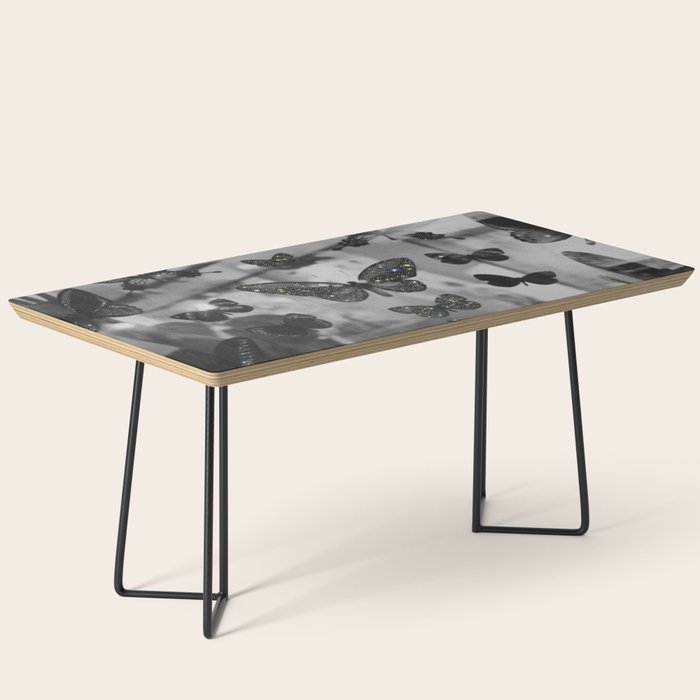 BLACK AND WHITE BUTTERFLIES | photo | sparkle and shine | wings | aesthetic | monochrome | fly  Coffee Table Gallery Image 1