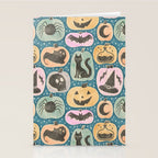 Halloween Pumpkins - dusky pastel  Stationery Card Gallery Image 2