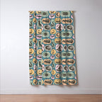 Halloween Pumpkins - dusky pastel  Window Curtain Gallery Image 3