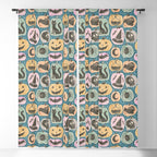 Halloween Pumpkins - dusky pastel  Window Curtain Gallery Image 5