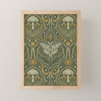 Celestial Forest Damask - fern green Mini Art Print Gallery Image 1