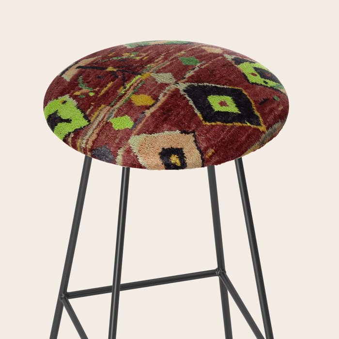 Moroccan Sunset Bohemian Geometric Pattern Stool Gallery Image 2