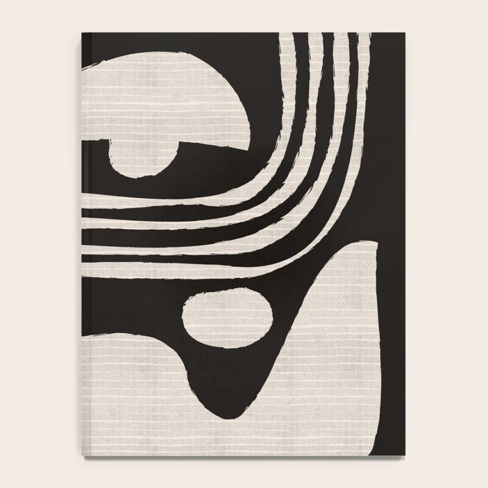 Matisse Inspired Cutouts in Black and White Notebook Gallery Image 4