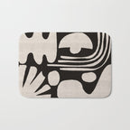 Matisse Inspired Cutouts in Black and White Bath Mat Gallery Image 1