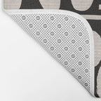 Matisse Inspired Cutouts in Black and White Bath Mat Gallery Image 2