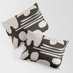 Matisse Inspired Cutouts in Black and White Pillow Sham Gallery Image 3