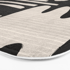 Matisse Inspired Cutouts in Black and White Bath Mat Gallery Image 3