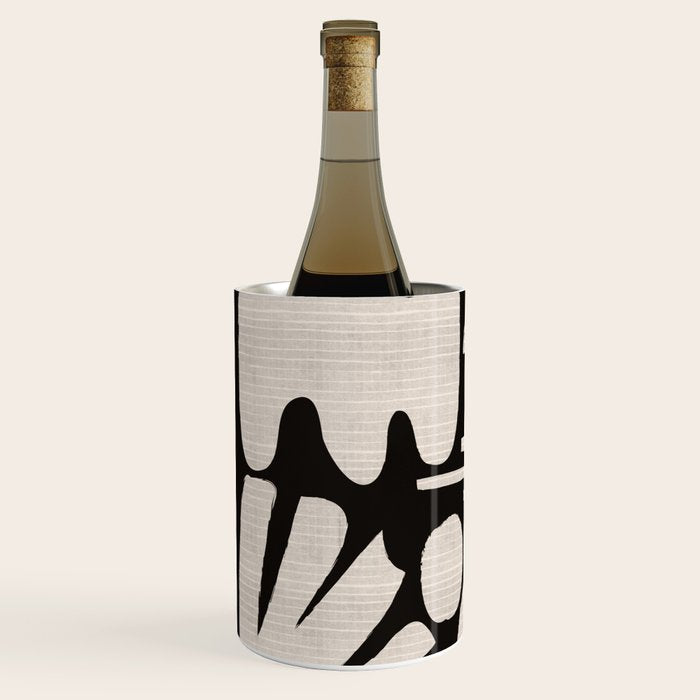 Matisse Inspired Cutouts in Black and White Wine Chiller Gallery Image 2