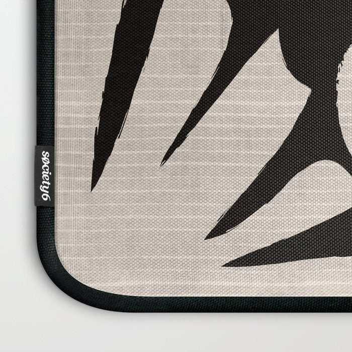 Matisse Inspired Cutouts in Black and White Laptop Sleeve Gallery Image 3