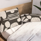 Matisse Inspired Cutouts in Black and White Pillow Sham Gallery Image 2