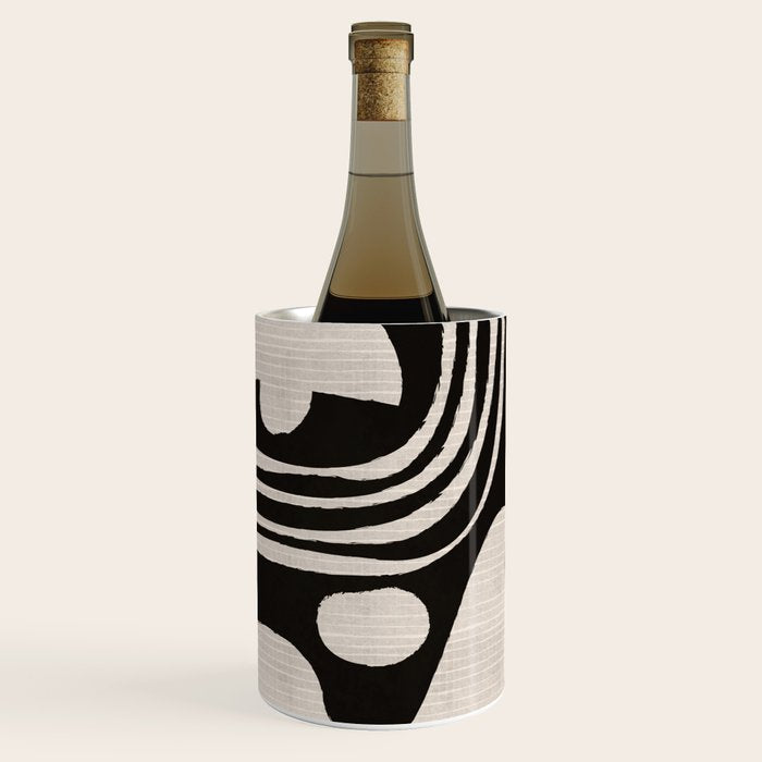 Matisse Inspired Cutouts in Black and White Wine Chiller Gallery Image 3