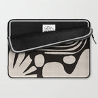 Matisse Inspired Cutouts in Black and White Laptop Sleeve Gallery Image 2