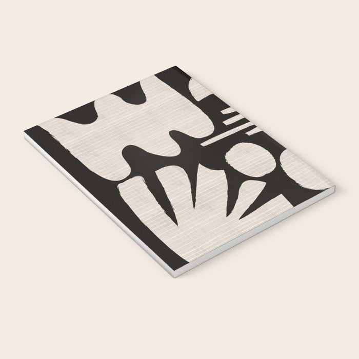 Matisse Inspired Cutouts in Black and White Notebook Gallery Image 3