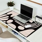 Matisse Inspired Cutouts in Black and White Desk Mat Gallery Image 2