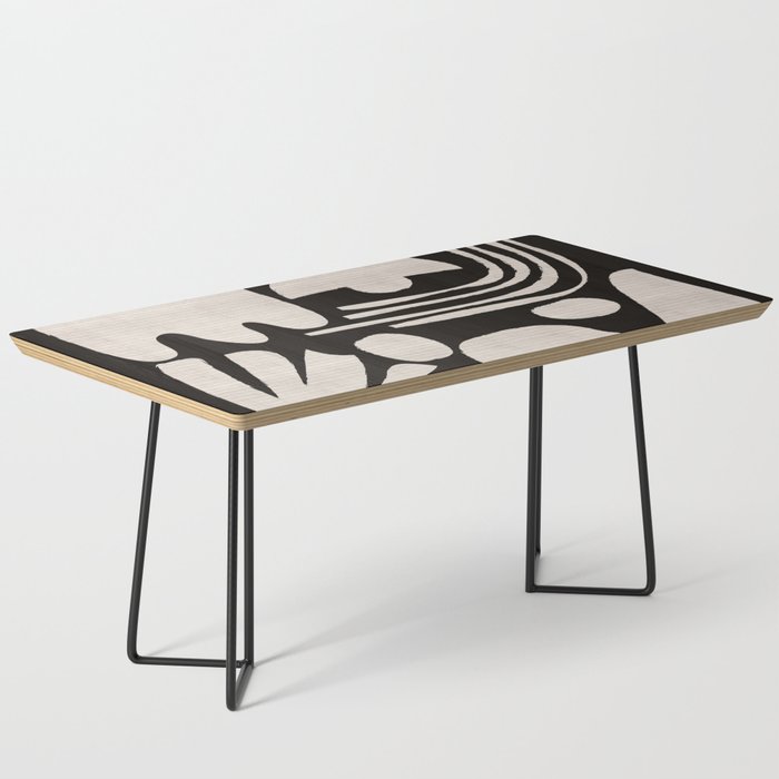 Matisse Inspired Cutouts in Black and White Coffee Table Gallery Image 1