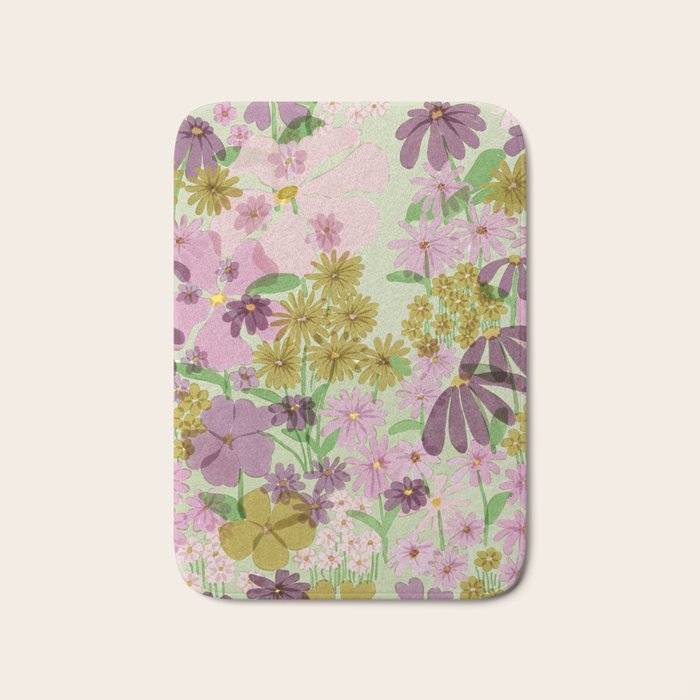 Vintage Garden Bath Mat Gallery Image 1