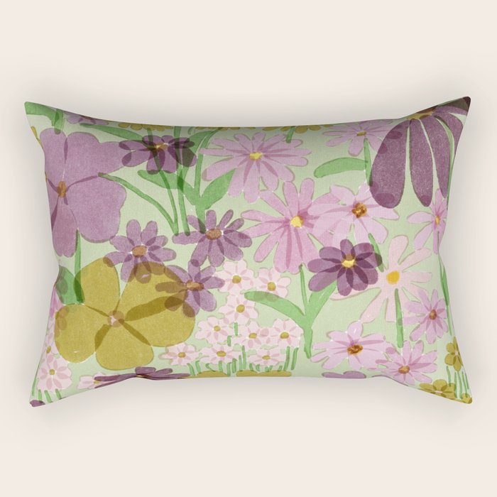 Vintage Garden Rectangular Pillow Gallery Image 2