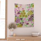 Vintage Garden Wall Tapestry Gallery Image 2