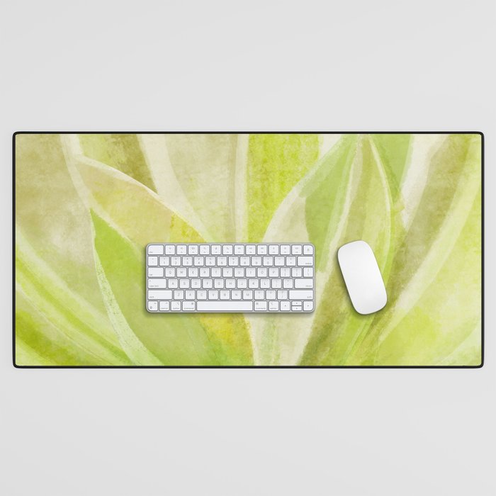 Agave Cactus in Morning Sunlight Desk Mat Gallery Image 1