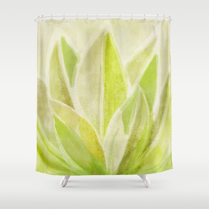 Agave Cactus in Morning Sunlight Shower Curtain Gallery Image 1